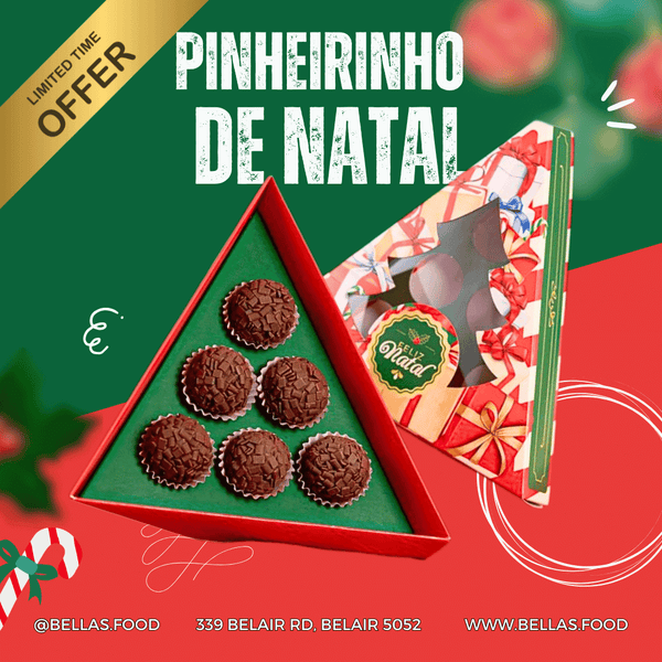 Caixa Pinheirinho de Natal + Mini Panetone